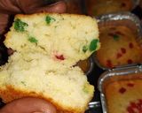 A picture of step 4 of Christmas dry fruit tutti fruity cup cakes.