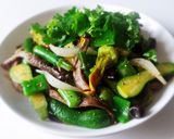 Hình bước làm 3 của món NẤM lộc nhung xào bí nụ