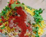 A picture of step 3 of Boti Masala Chat.
