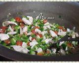A picture of step 4 of Chicken fried rice with shami kabab.