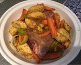 A picture of step 7 of Lamb shank tagine (cooked in a tagine pot).