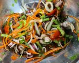 Gambar langkah 3 resipi Kerabu Sotong.