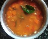 A picture of step 7 of Carrot sambar.