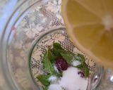 A picture of step 1 of Blackberry Mojito(non alcoholic).