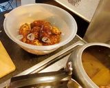 A picture of step 1 of Niramish Gathi Kochur Torkari // Yum Curry.