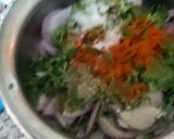 A picture of step 2 of Onion Pakodas.