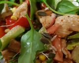 A picture of step 5 of My Sweet Sriracha Chilli Chicken with A Sweetcorn Salad. 🙂.