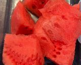 A picture of step 1 of Watermelon and vodka granita.