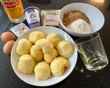 Une image de l'étape 1 de Gâteau aux pommes et au skyr.