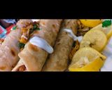 A picture of step 12 of Smoky chicken Roll parratha.