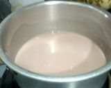 A picture of step 4 of Vanilla & Chocolate Custard Pudding.