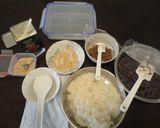 雙色御萩的食譜步驟1照片