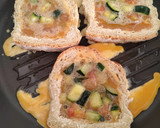 Foto del paso 5 de la receta: Pan casero relleno de tortilla de vegetales