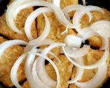 A picture of step 1 of My Spicy Cheese + Onion over Hashbrowns 😃 #Sidedish.