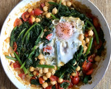 Foto del paso 5 de la receta: Sartén de espinacas, garbanzos y cherrys