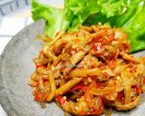 Foto langkah ke 6 dari resep Sambal Jamur Gurih Pedas Mantap | Kaya Protein Nabati.