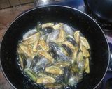 A picture of step 2 of Brinjal fry in Garlic Masala.
