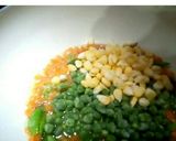 A picture of step 2 of Bell Pepper Fried Rice.