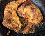 A picture of step 2 of Chicken Majboos.