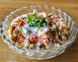 A picture of step 3 of Dahi boondi.