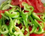 A picture of step 1 of Subway style salad.