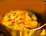 A picture of step 2 of A hearty healthy Sweet potato beet soup.