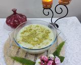 A picture of step 4 of Rice firni.