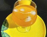 A picture of step 3 of Saffron cardamom shikanji.
