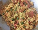 A picture of step 3 of Paneer bhurji.