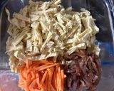 炒豆皮素料的食譜步驟1照片