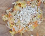 A picture of step 5 of Zucchini carrot patties-vegan style.
