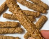 Foto del paso 8 de la receta: Churros saludables de copos de avena con canela y glicina 😋 al horno, sin azúcar, sin harina