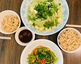 Hình bước làm 4 của món Cần Tây xào thịt gà