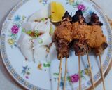 A picture of step 4 of Sate Ayam (Chicken Satay With Peanut Sauce).