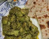 A picture of step 5 of Green Boneless Chicken Karahi 😋or Chicken Hara Masala 😋.