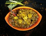 A picture of step 8 of Spinach and pumpkin curry.