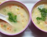 A picture of step 9 of Sweet corn soup.