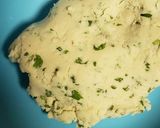 A picture of step 2 of Rajgire ka paratha.