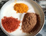 A picture of step 5 of NUTRI KEEMA MASALA with CURD...