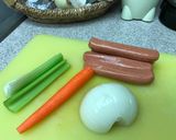 A picture of step 1 of Omerice (Egg over Rice).
