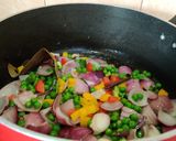 A picture of step 8 of Green Rice.