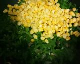 A picture of step 3 of Spinach Corn Bharta.