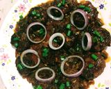 A picture of step 8 of Cabbage Manchurian.
