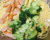 白醬德腸海鮮義大利麵的食譜步驟5照片