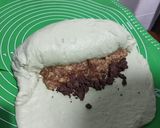 Foto langkah ke 7 dari resep Roti Tawar Pandan Pisang (sourdough).