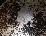 A picture of step 2 of Baisan ka Halwa.