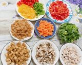 Hình bước làm 2 của món Mì Ý Spaghetti Xốt Nấm Chay