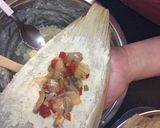 A picture of step 12 of Mushroom Tamales.