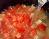 A picture of step 3 of Tofu Tomato Soup.