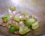 A picture of step 3 of Chilli paneer.